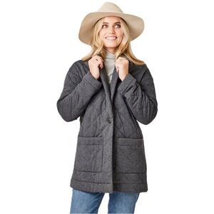 NWOT Carve Designs Organic Cotton Maggie Quilted Topper Coat Small